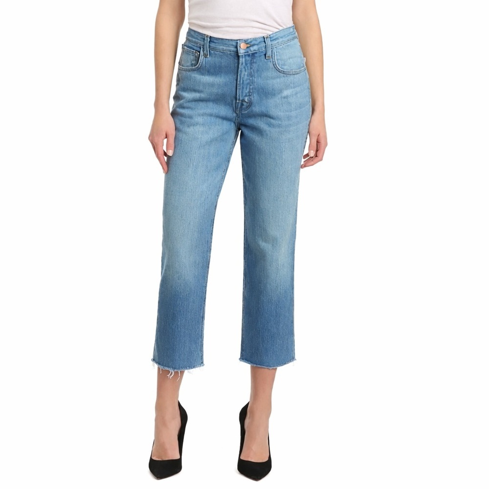 J. BRAND 26x25 Ivy High Rise Crop Straight 0134 Jeans in Resurrect